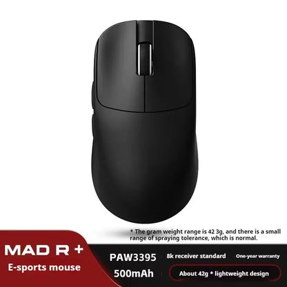 ATK VXE MAD R MAJOR Gaming E-Sports Mouse Ultra-lightweight Dual-Mode PAW3395/3950 Sensor Ergonomic Mice Standard 8K