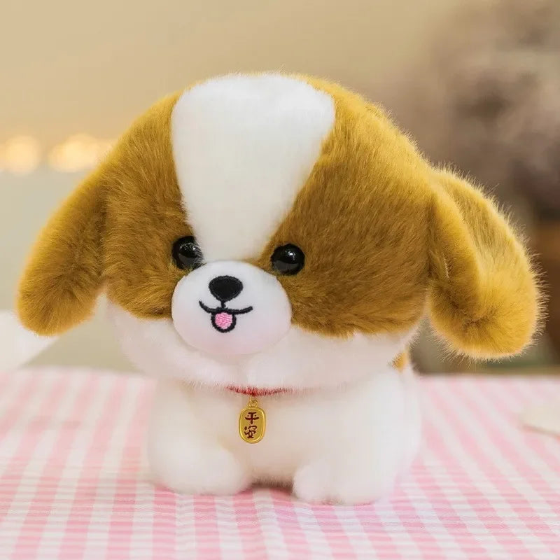 Birthday Gift Cute Puppy Doll Plush Toy Husky Doll Corgi Doll Simulation Animal Plush Doll Children Toy Gift