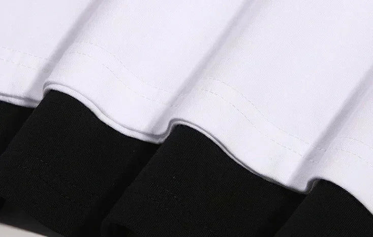 Pokémon Co-branded Loose Plus Size T-shirt 2025 Summer Men's Street Trend Animation Mewtwo Printing Casual Versatile Harajuku