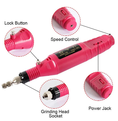 Gel Nail Polish Kit With UV Nail Lamp Electric Nail Drill Machine Soak OFF Gel Nail Kit Base&Top Coat Gel Polish Nail Tool Set