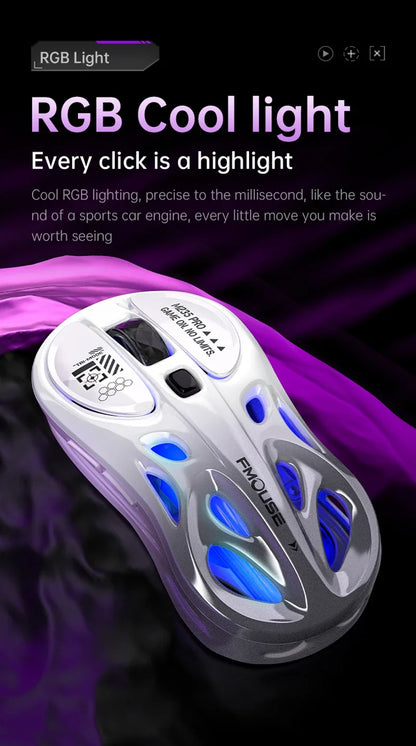 Lenovo Tri-mode Wireless Bluetooth Mouse Lightweight Computer Rgb Illuminated Gaming Mouse Portable Tablet Universal Mouse