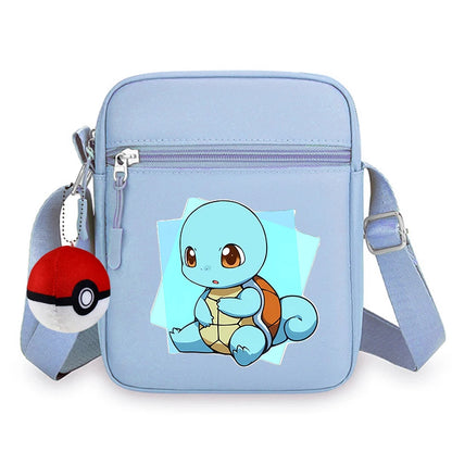 Cartoon Pokemons Gengar Phone Crossbody Bag Pikachus Squirtle Charmander Shoulder Bags Boy Girl Anime Outdoor Sport Chest Packs