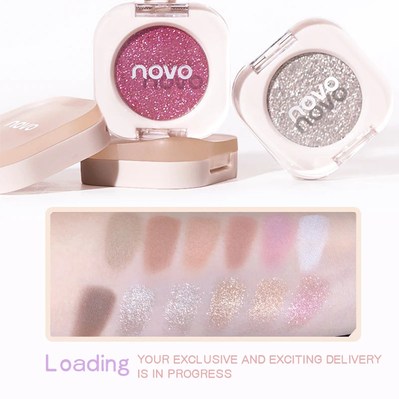 Monochrome Glitter Champagne Eyeshadow Diamond Waterproof Matte Eyeshadow Palette Pearlescent Glitter Shiny Eyes Makeup Cosmetic