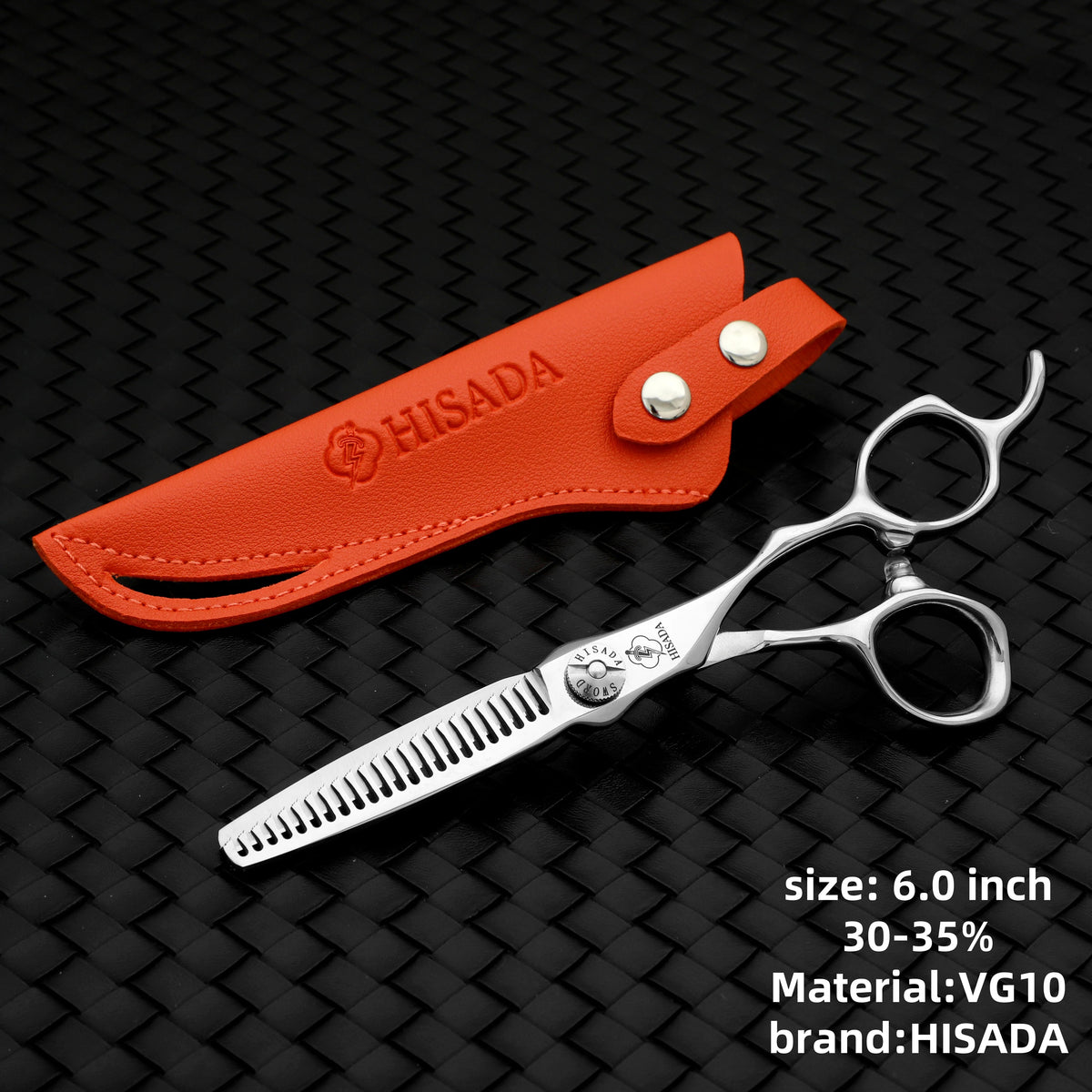 HISADA hairdressing scissors	professional barber scissors 6.0  Inch scissors VG10 material professional barber scissors