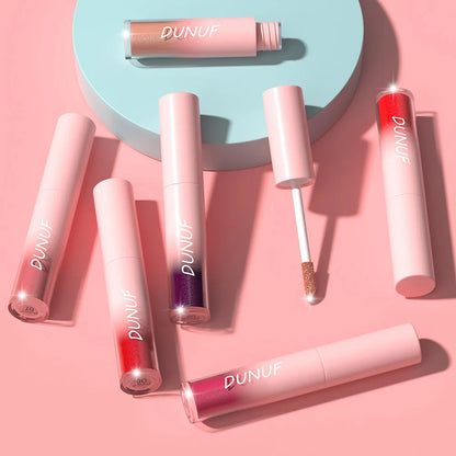 18 Color Sexy Red Diamond Glitter Lip Gloss Metallic Waterproof Long Lasting Matte Shimmer Liquid Lipstick Women Makeup Cosmetic