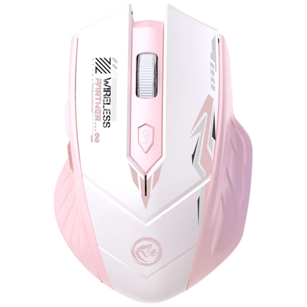 Wireless Mouse Dual Mode 2.4G Bluetooth-compatible Rechargeable Glow Mouse Noiseless Cordless Computer Mice for PC Laptop