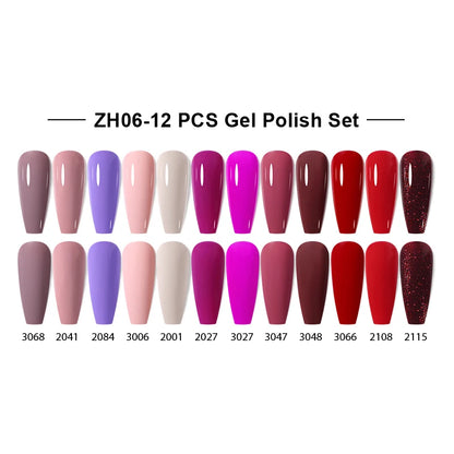 NAILCO 15ml Gel Nail Polish Set 30pcs/Lot Gel Polish Nail Soak Off UV LED Semi-Permanent Varnishes Nail Art Salon Free Shipping