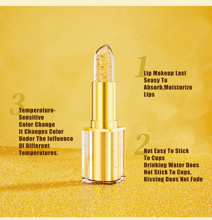 Hellokiss Crystal Color-changing Petal Lipstick for Women Moisturizes long-lasting and non-sticky cup lip balm