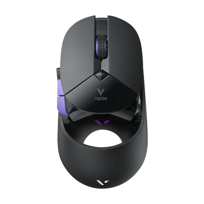 Rapoo VT960PRO Wired/ Wireless Gaming Mouse PAW3395 Sensor 26000 DPI OLED Display 9 Programmable Buttons On-Board Memory Black
