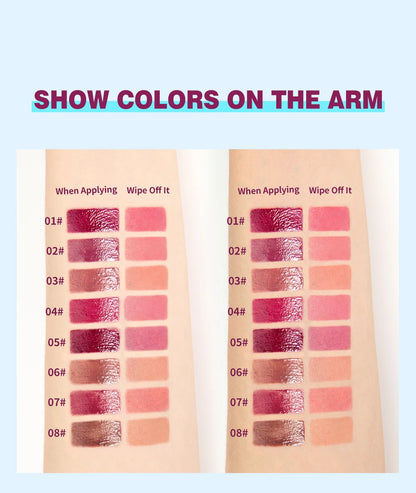 QIBEST Crystal Lip Gloss Mirror Watery Lip Glaze Long Lasting Moisturizing Lip Balm Plumping Gloss Oil Hydrating Makeup Lip Tint