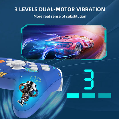 GAMINJA NS009S Wireless Controller BT Gamepad For Nintendo Switch Lite PC TV Box 6-axis Dual Vibration Joystic For Switch 2