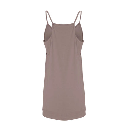 Women's Tennis Dress Solid Color Pocket Sexy Suspender Fake Two-piece Loose Breathable Comfortable Sports Dress