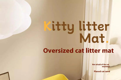 Extra Large Cat Litter Mat Heavy Duty Waterproof 2 Layer Non Slip Washable Pet Floor Protector Litter Box Sand Stopper