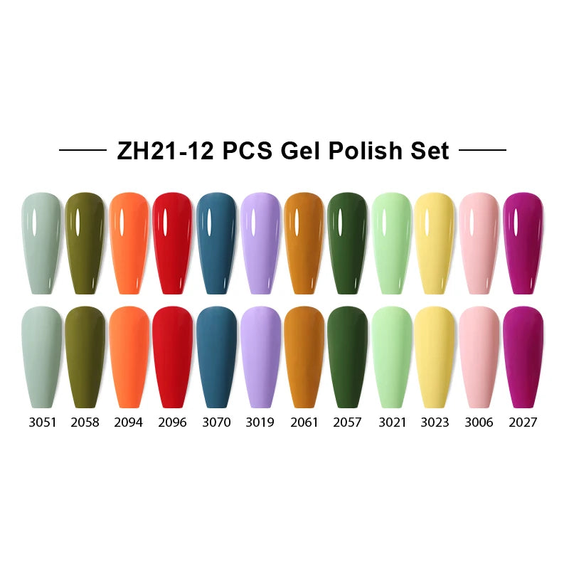 NAILCO 15ml Gel Nail Polish Set 30pcs/Lot Gel Polish Nail Soak Off UV LED Semi-Permanent Varnishes Nail Art Salon Free Shipping