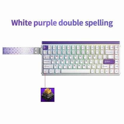 AULA HERO84 HE Wired Mechanical Keyboard RGB Music Rhythm 8K Return Rate Keyboard Magnetic Switch Computer Accessorie for Gamer