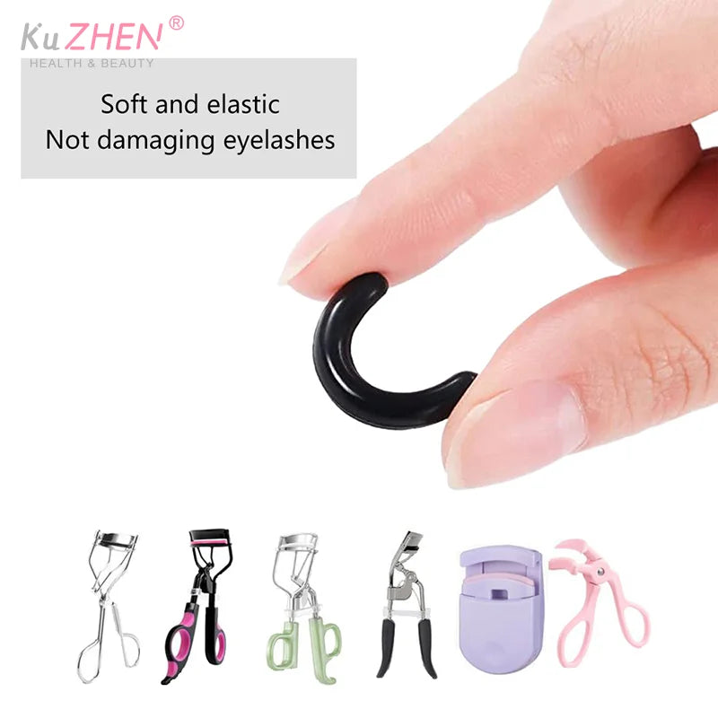 Colored Eyelashes Curler Replace Rubber 30pcs/box Black White Blue Elastic Eyelash Curler Replacement Rubber Strips Accessories