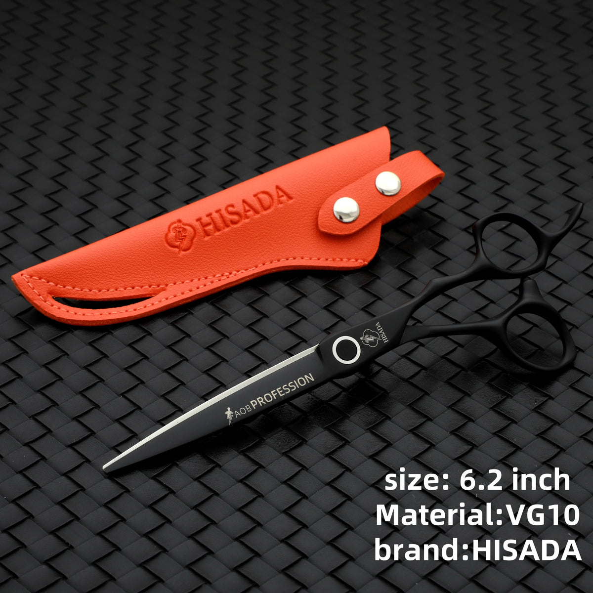 HISADA hairdressing scissors	professional barber scissors 6.0  Inch scissors VG10 material professional barber scissors