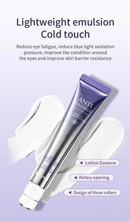 O'CHEAL Rapid Wrinkle Repair Eye Cream: Triple-Roller Massager & Hyaluronic Acid