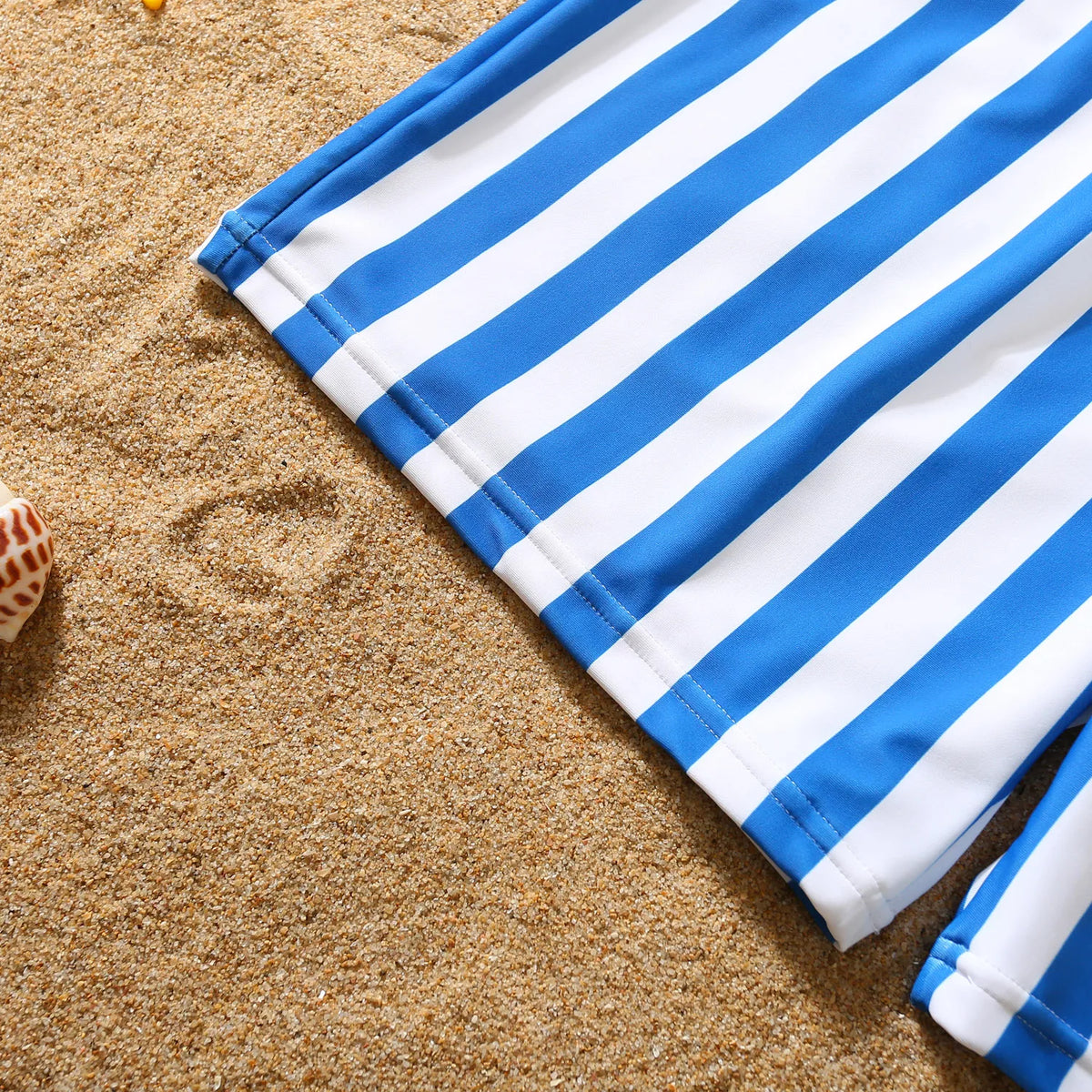 Family Swimsuit Mother Daughter Swimwear Father Son Swim Shorts 2023 Summer Striped Mom And Daughter Bikini Suit Matching Outfit