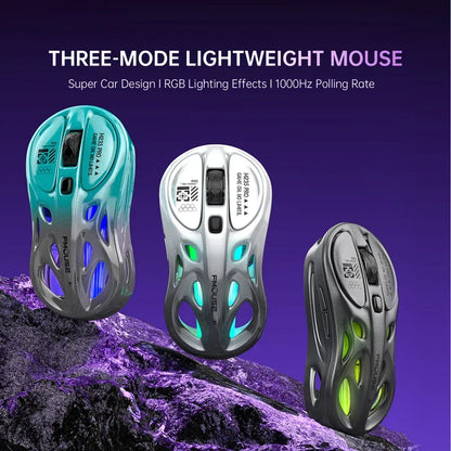 Lenovo Tri-mode Wireless Bluetooth Mouse Lightweight Computer Rgb Illuminated Gaming Mouse Portable Tablet Universal Mouse