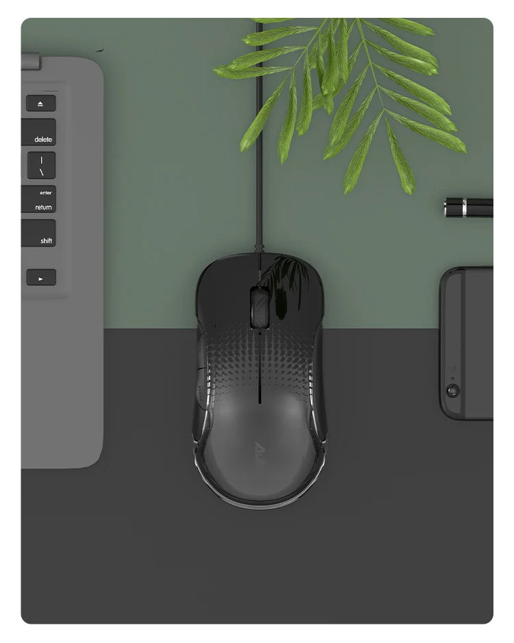 AJAZZ AJ358 Wired Gaming Mouse, PMW3325 Sensor, 10000 Adjustable DPI, Hollow Breathable Ergonomic Computer Mouse