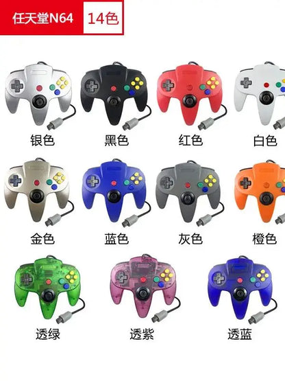 Wired Transparent Gaming Joystick for N64 Gamepad Game Controller for N64 Console