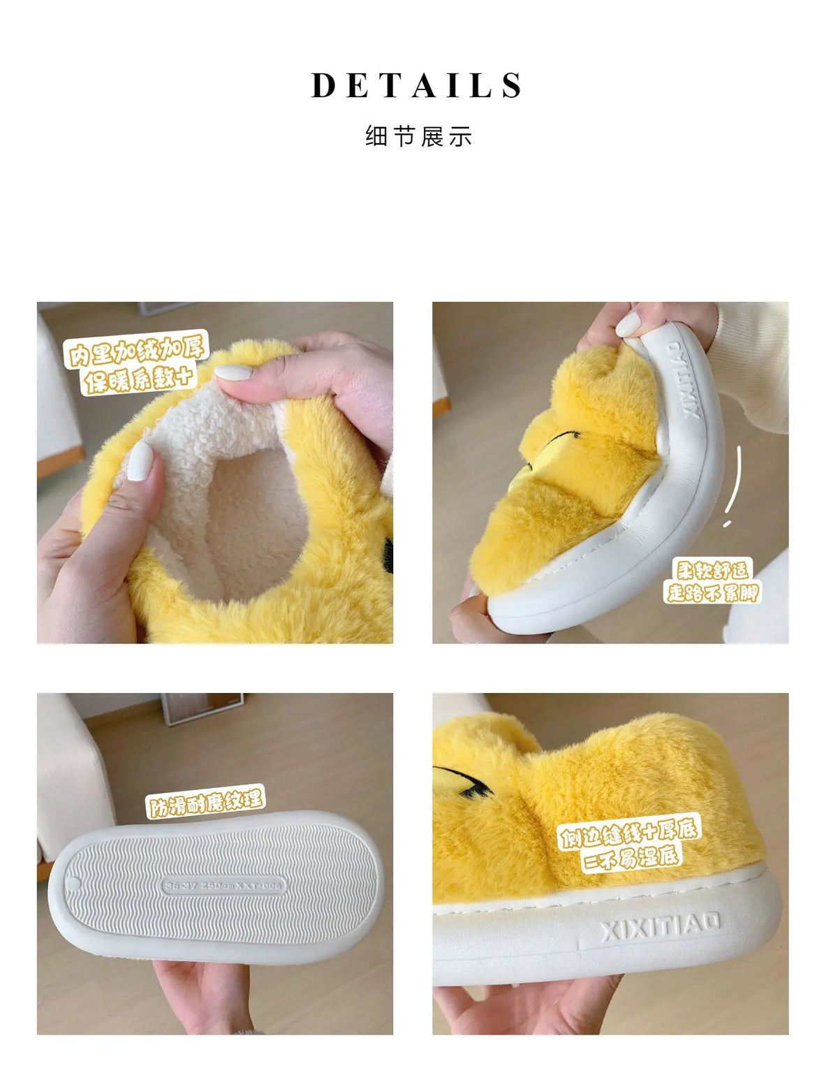 Pokemon Anime Couple Slippers Cute Pikachu Eevee Cartoon Cotton Home Shoes for Men And Women with Velvet Insulation Winter Gifts
