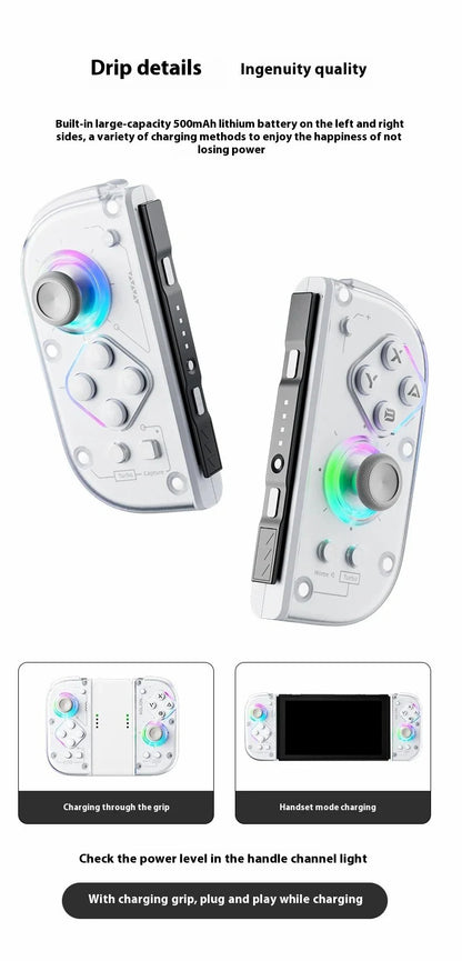 Aolion J20 Knight Wireless Gamepad with Left And Right Switch Hall Joystick Motion Sensing Custom For NS Joycon Game Accessories