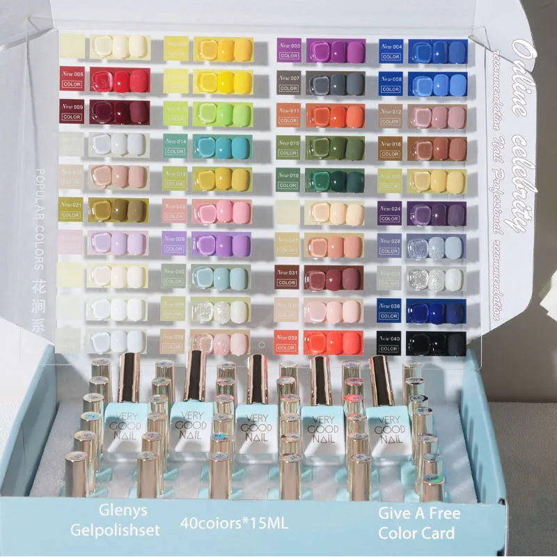 2025 New Gradient Color Bottle High End Nail Gel Set Solid Bare Color Nail Enhancement Points Wholesale by Professional Manufact