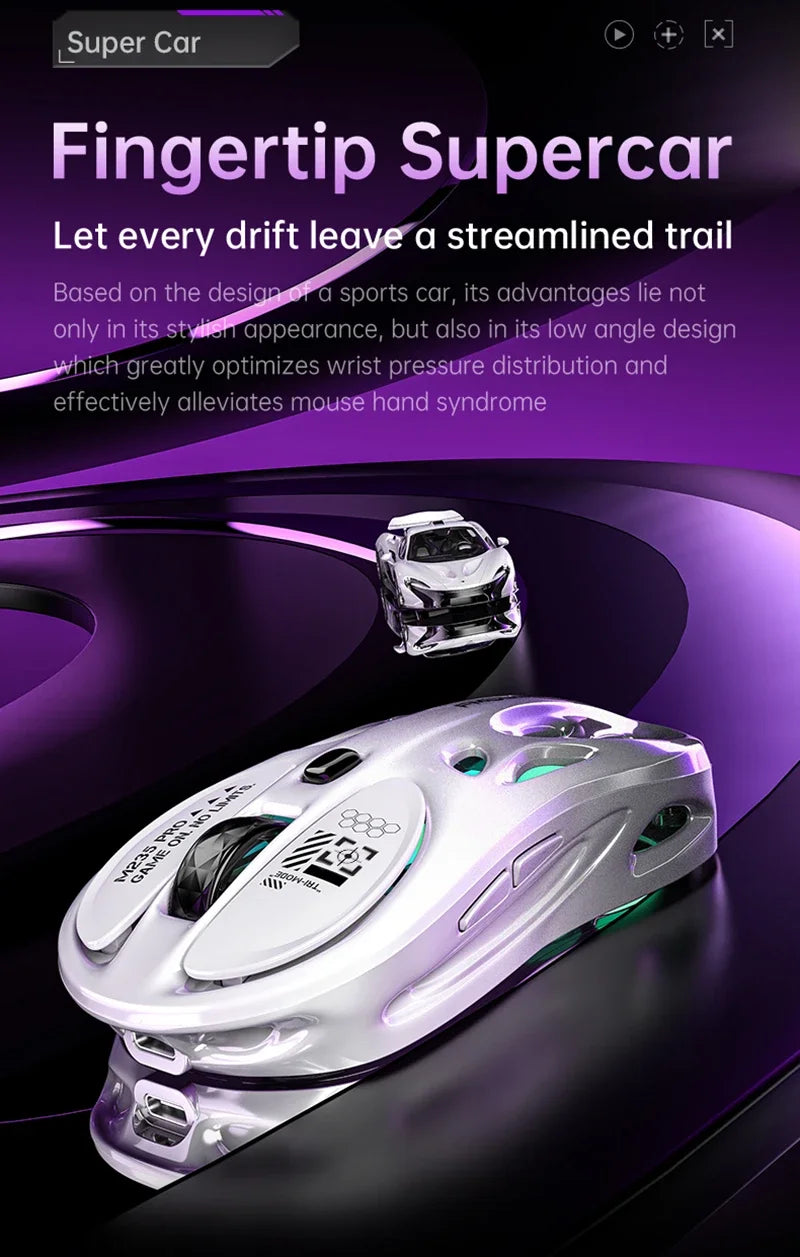 Lenovo Tri-mode Wireless Bluetooth Mouse Lightweight Computer Rgb Illuminated Gaming Mouse Portable Tablet Universal Mouse