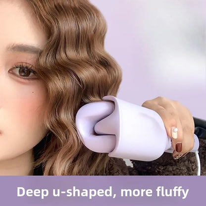 32MM Electric Curling Iron Automatic Lambswool Curling Tool Long Lasting Styling French Styling Rotating Anti-Flame Design