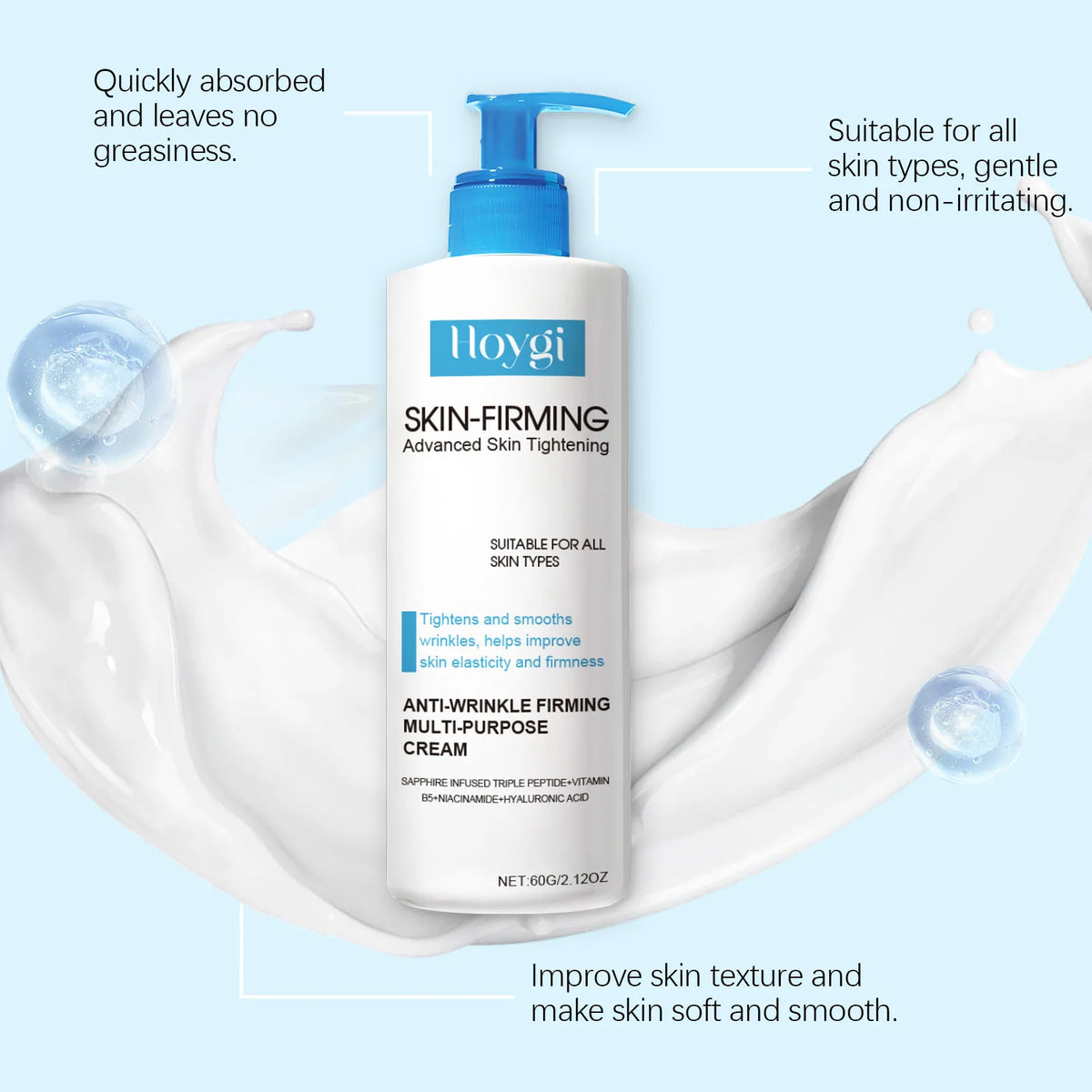 Body Firming Cream Tightening Improve Sagging Skin Lotion Increase Elasticity Nourishing Moisturizing Lifting Brighten Skin Care