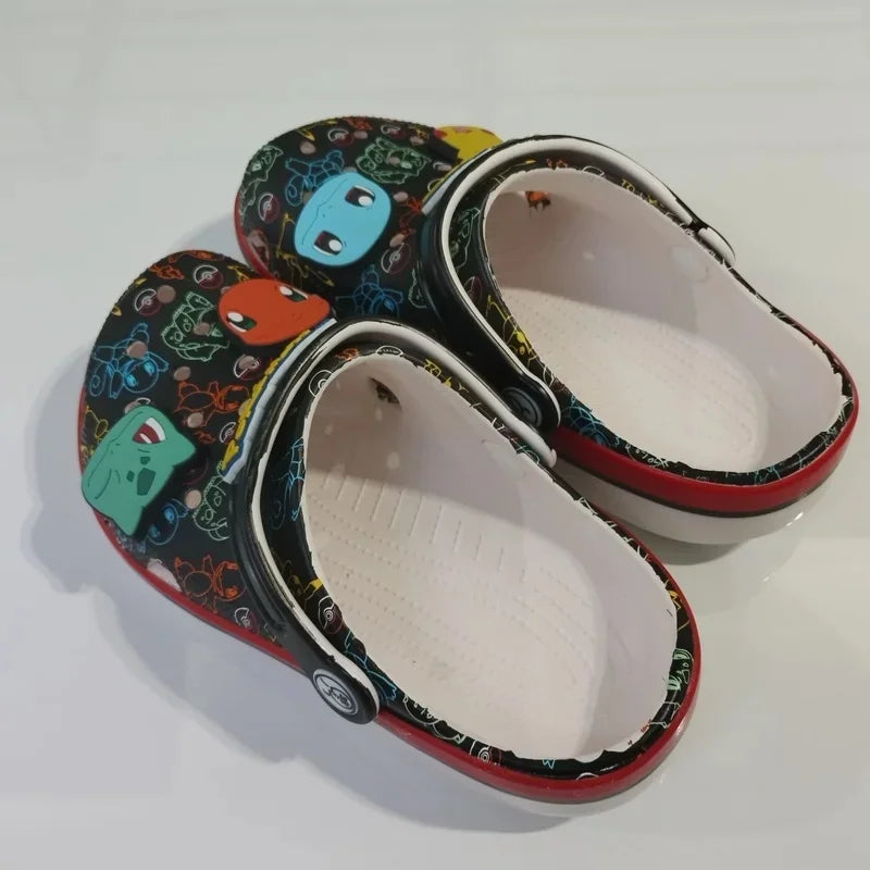2026 Pokemon Series Peripheral Cute Slippers Eva Ultra-Light Soft Soles Versatile Comfortable Shoes Fpr Boys And Girls