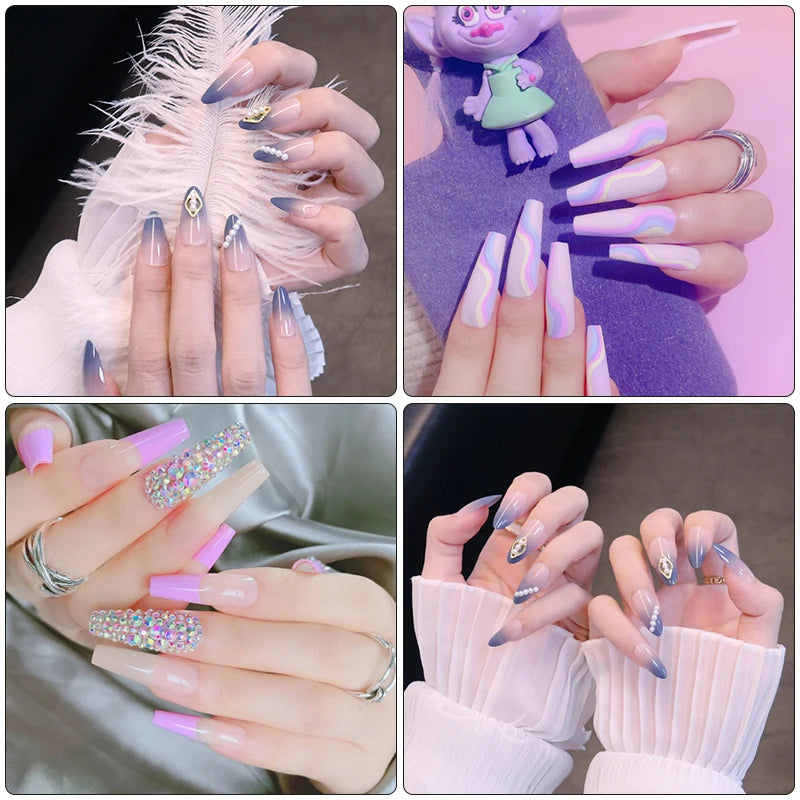 42Pcs/Set Gel Nail Polish Kit Hybrid Varnish Set For Manicure Nails Art UV LED Nail Art Gel Semi Permanent Base Top Coat Varnish