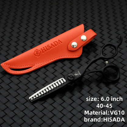 HISADA hairdressing scissors	professional barber scissors 6.0  Inch scissors VG10 material professional barber scissors