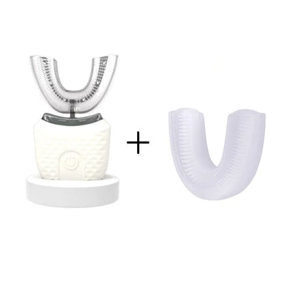 Electric Toothbrush for Adult Automatic USB Charge U-Shaped Toothbrush 360 Degrees Intelligent Rechargeable Toothbrus