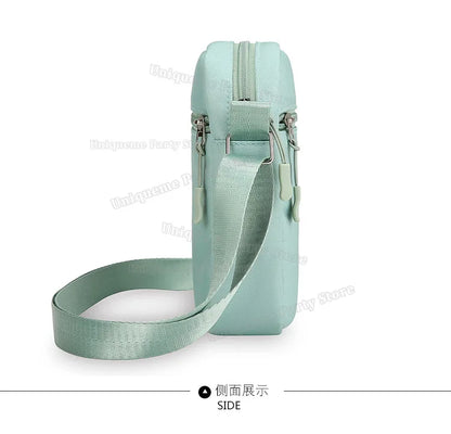 Cartoon Pokemons Gengar Phone Crossbody Bag Pikachus Squirtle Charmander Shoulder Bags Boy Girl Anime Outdoor Sport Chest Packs