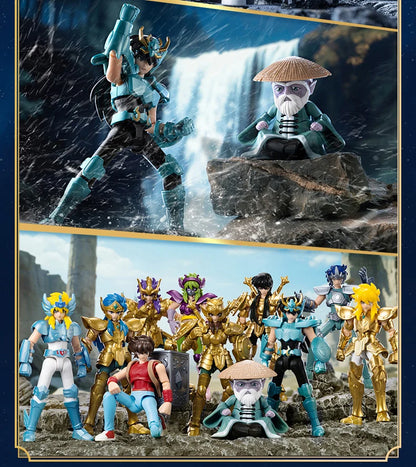 Original Blokees Saint Seiya Galaxy V1V2V03V4 Athena Aries Mu Aiolia Aldebaran Kiki Shiryu Lionet Ban FigureChildren ToysGift