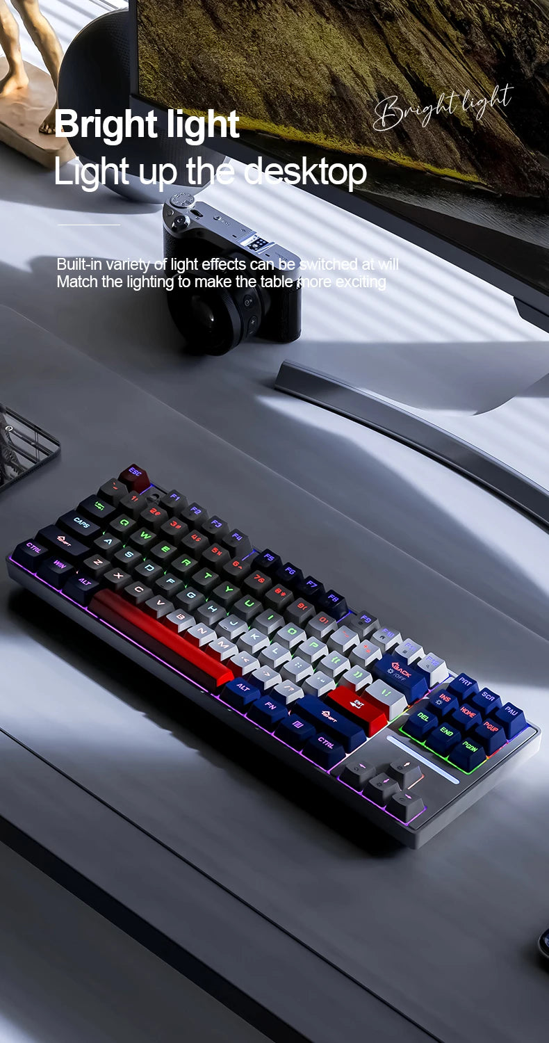 SMAILWOLF MK87 Bluetooth wireless mechanical keyboard E-sports game full key hot plug custom keyboard