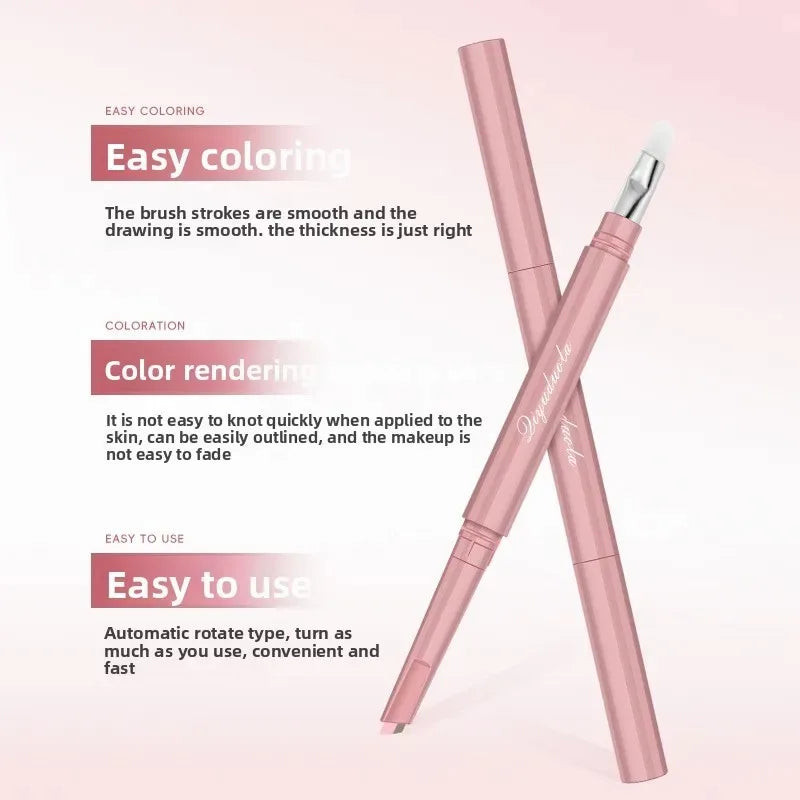 Brightening Aegyo Sal Pencil Waterproof Natural Dual-Color Lying Silkworm Under-Eye Highlighter Shadow Pen Contour Eye Makeup