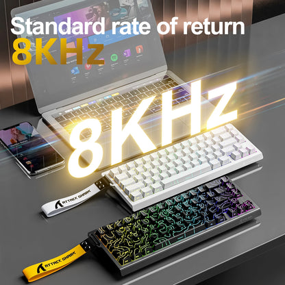 Magnetic Switch Keyboard ATTACK SHARK X68HE Wired and FREEWOLF F68 Wired F68Pro Wireless for Pro Gaming 8K Hz 0.01mm Rapid Trigg