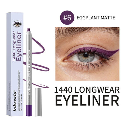 Lakerain Smooth Waterproof Eyeliner Pen Quick-Drying Long-Lasting Sweat-Proof Smudge-Proof for Perfect Makeup Application