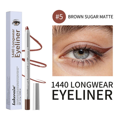 Lakerain Smooth Waterproof Eyeliner Pen Quick-Drying Long-Lasting Sweat-Proof Smudge-Proof for Perfect Makeup Application