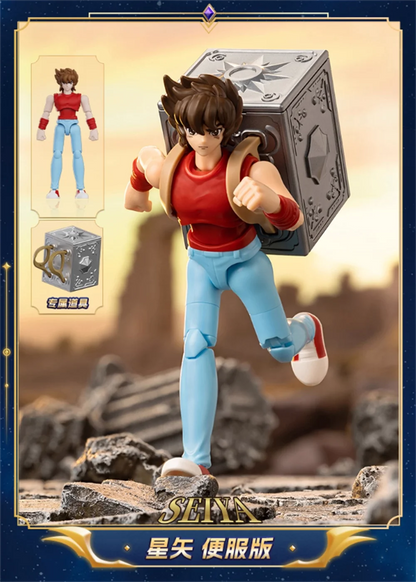 New Blokees Gold Saint Building Block Saint Seiya Assembling Toys Aiolos Sagittarius Items Assembly Action Figure Ornaments Gift