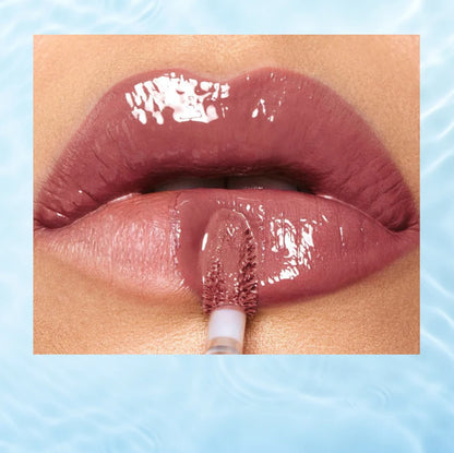 QIBEST Crystal Lip Gloss Mirror Watery Lip Glaze Long Lasting Moisturizing Lip Balm Plumping Gloss Oil Hydrating Makeup Lip Tint