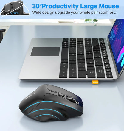 E-YOOSO X-31 Pro USB Gaming Large Mouse Support Bluetooth 2.4G Wireless PAW3212 4800 DPI for gamer Mice computer laptop PC