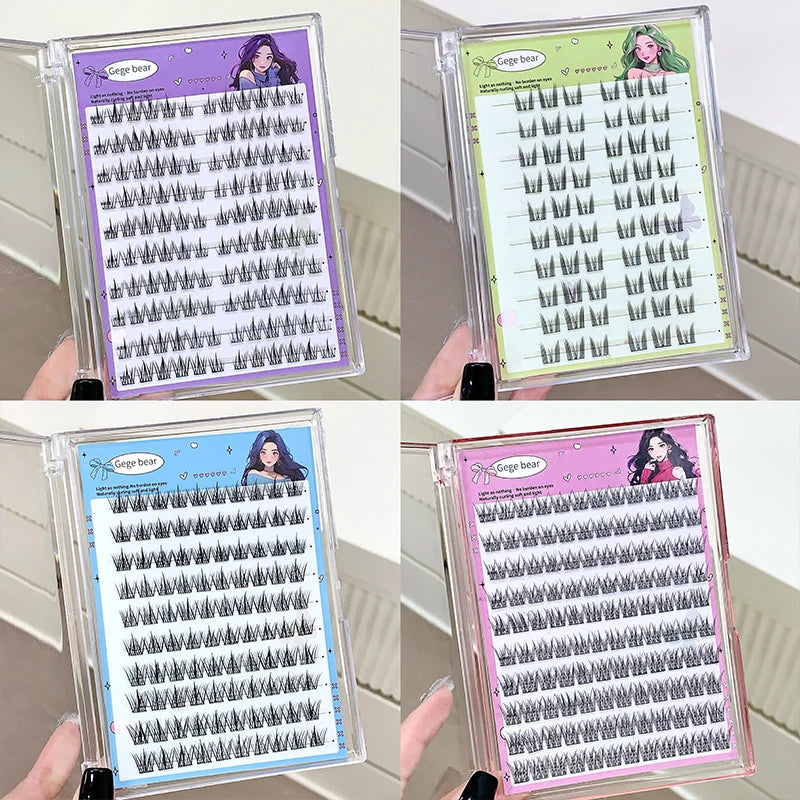 Gege bear Glue-free False eyelashes: A Lazy Person's Trilogy - Natural and Seamless Beginner's Sunflower Eyelashes