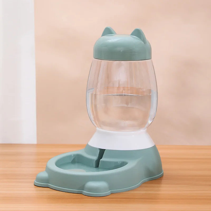 HOOPET 2025 New Cat Bowl 3 Colors Pet Automatic Feeder Dog Drinking Bowl Dispenser for Puppy Cat Food Water Bowl Pet Accessaries