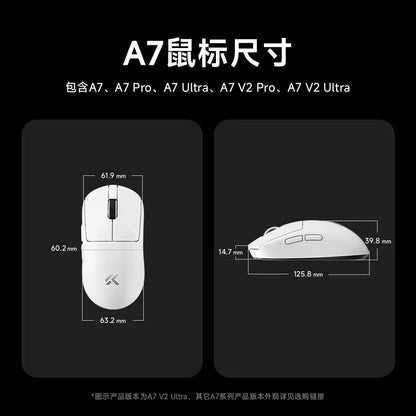 New Mchose A7 & A7v2 Advanced Lightweight Wireless Mouse Tri-Mode Connection Gaming Office Mouse Christmas Gift For Boys