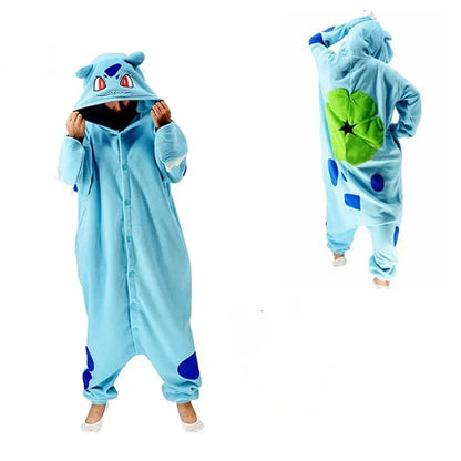 TAKARA TOMY Pokemon Kigurumi Onesie Snorlax Eevee Squirtle Gengar Pijama Cosplay Costume Halloween Adult Anime Umbreon Pajamas